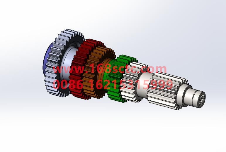 AZ2203030314-SINOTRUK HOWO-Secondary shaft assembly right-ZhongQiBianSuXiangHW19710
