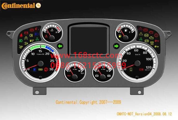 WG9918580011-SINOTRUK HOWO-Instrument cluster-HaoWoT7HKuan