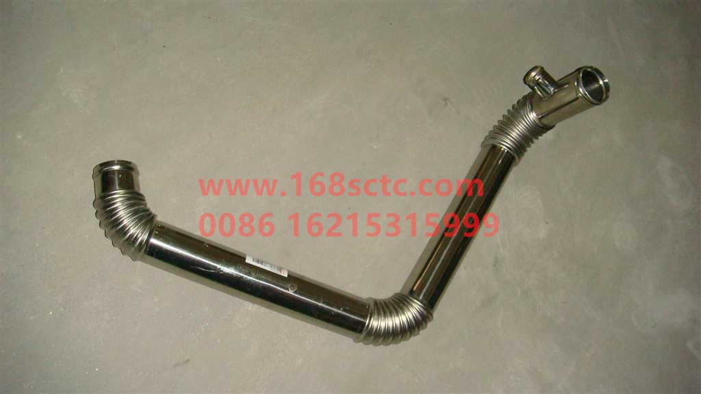 WG9925530035-SINOTRUK HOWO-Radiator water outlet steel pipe assembly-HaoWoA7Kuan