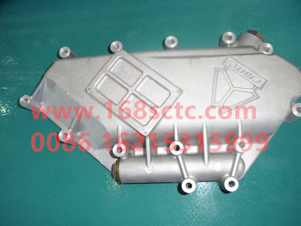 VG1246070004-SINOTRUK HOWO-oil cooler cover-ZhongQiFaDongJiT12.42-50