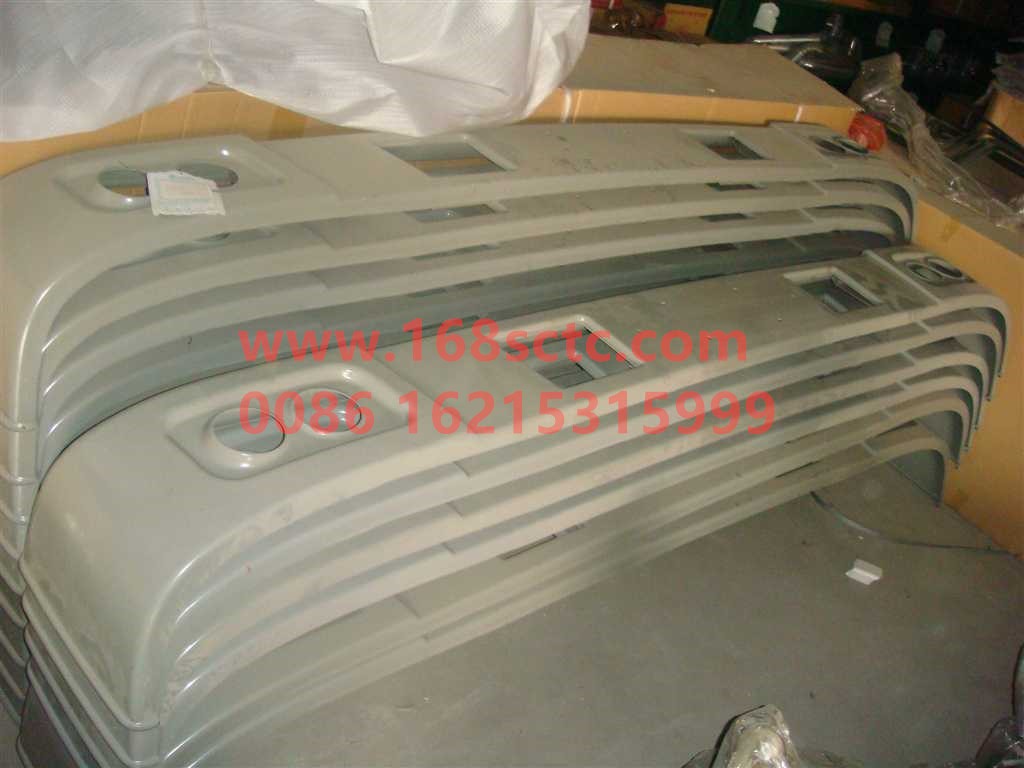 AZ1641241003-SINOTRUK HOWO-Bumper assembly 2.0thickwith curlingironPrimer-HaoWo2013Kuan