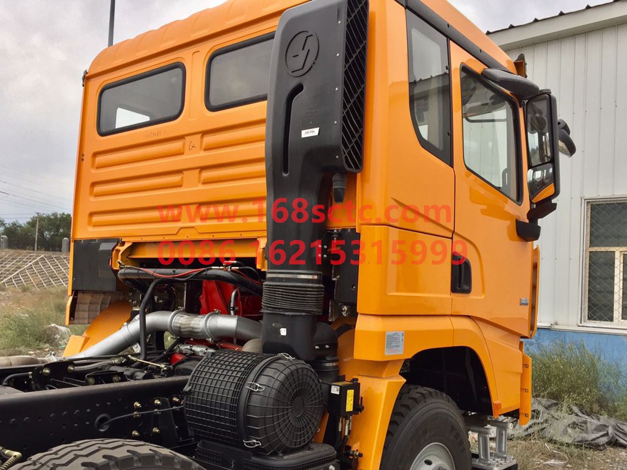 DZ97259190400-SHACMAN-Intake flat pipe with bracket assembly-DeLongX3000 2013Kuan