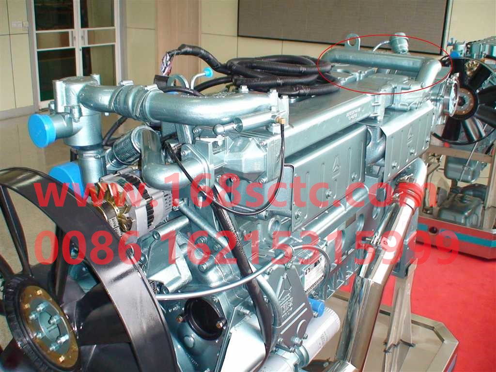 VG1557110015A-SINOTRUK HOWO-EGR cooler inlet pipe-ZhongQiFaDongJiWD615.97NE