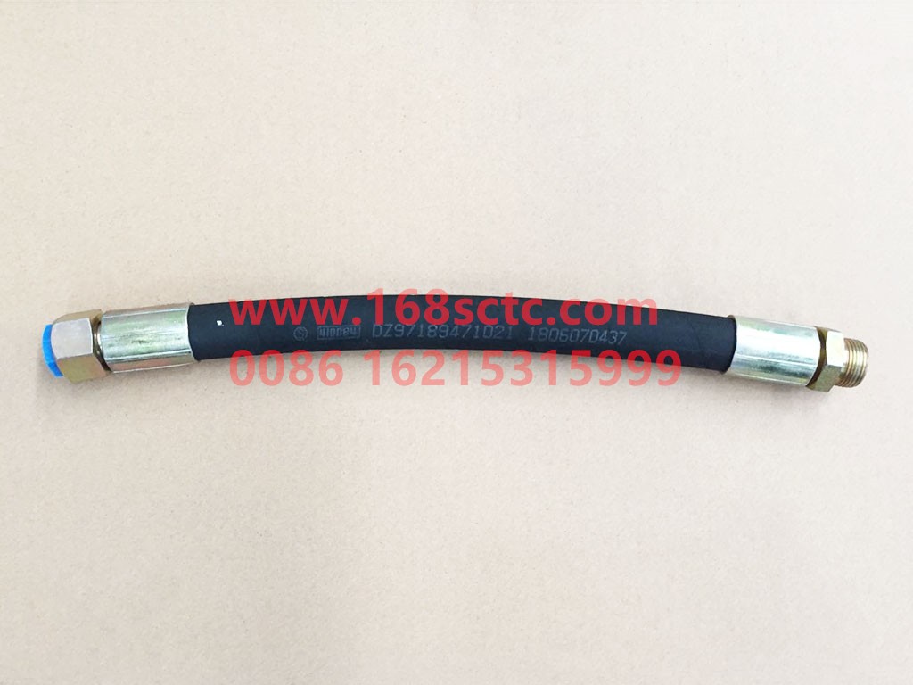 DZ97189471021-SHACMAN-High pressure hose assembly 350-DeLongX3000 2013Kuan