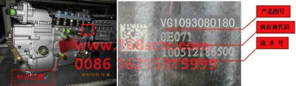 VG1093080180-SINOTRUK HOWO-High pressure pump-ZhongQiFaDongJiWD615.97NE