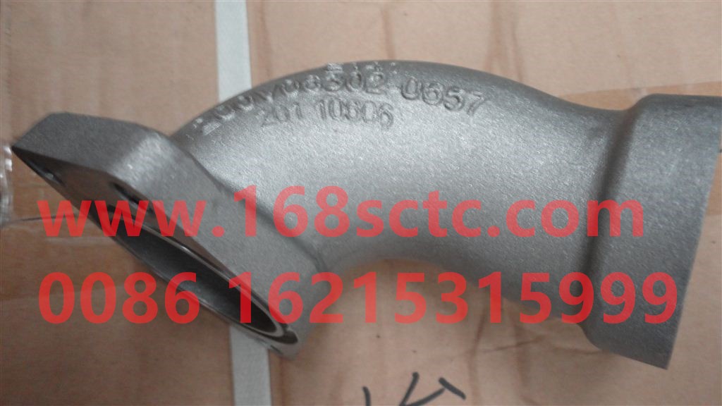 200V06302-0657-SINOTRUK HOWO-coolant elbow-ZhongQiFaDongJiMC11.44-50