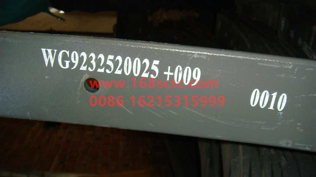 WG9232520025+009-SINOTRUK HOWO-Ninth leaf of front leaf spring 14x90Ten pieces L=600mm-HaoWo2008Kuan