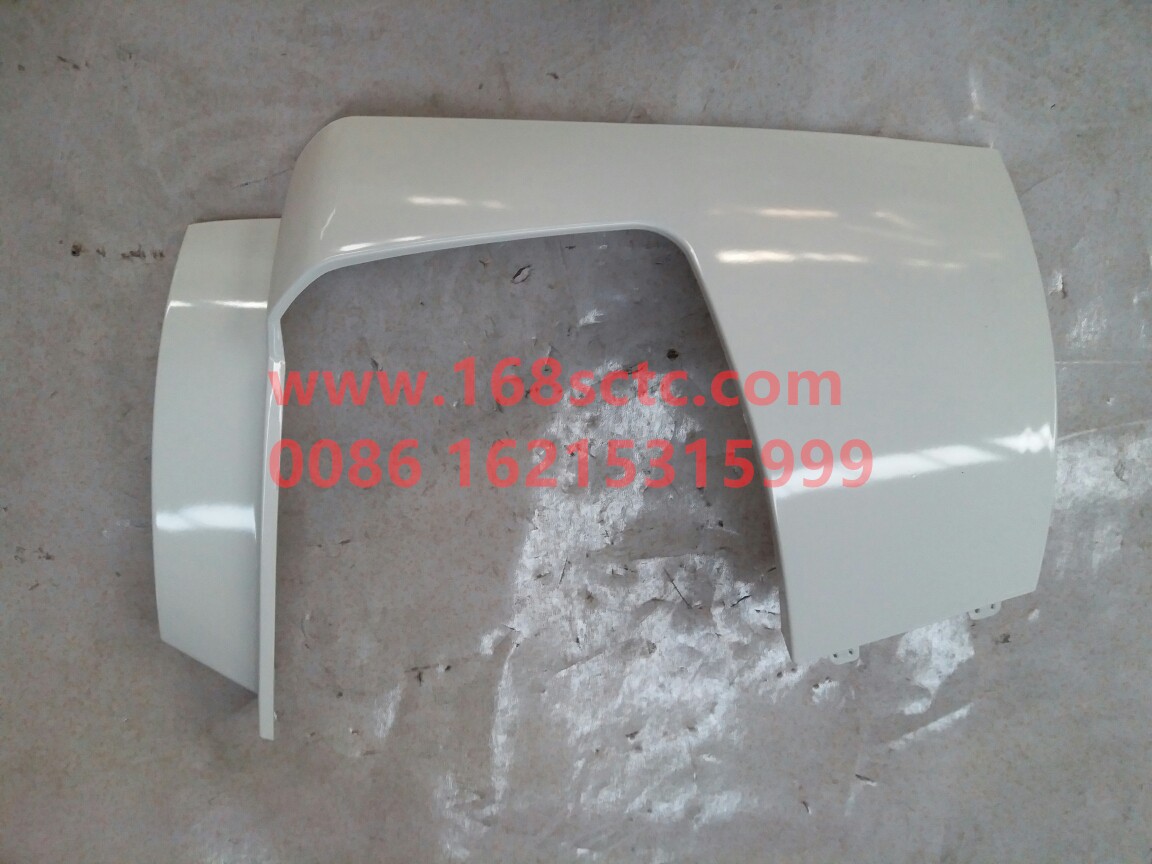 WG1664242007-SINOTRUK HOWO-Bumper left sectionWhite-HaoWoA7Kuan
