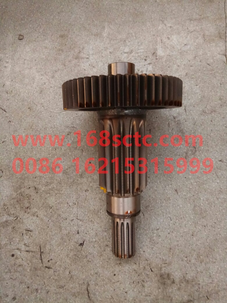 16JS200T-1707047-GEARBOX-Vice box intermediate shaft welding assemblylengthenwith spline 14/51-FaShiTeBianSuXiang16JS200T