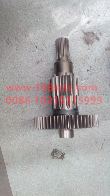 12JS160T-1707047-GEARBOX-Vice box intermediate shaft welding assemblylengthenwith spline 12/51tooth-FaShiTeBianSuXiang12JS160T