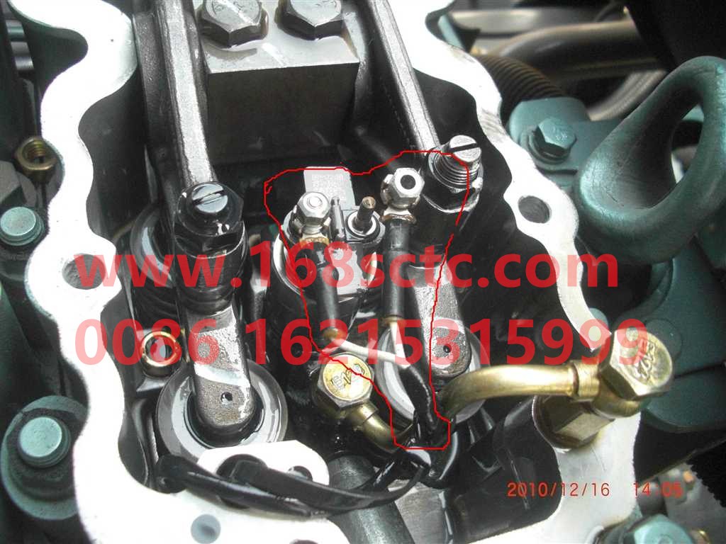VG1099090004-SINOTRUK HOWO-Single lug injector harness-ZhongQiFaDongJiWD615.96NE