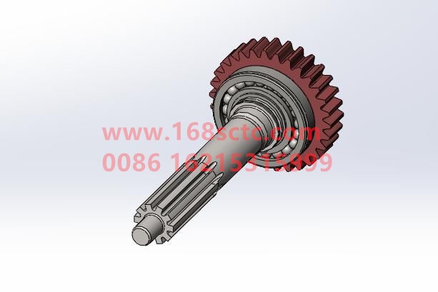 AZ2203020035-SINOTRUK HOWO-Input shaft and one shaft gear assembly (fine high gear, overdrive gear)-ZhongQiBianSuXiangHW19710