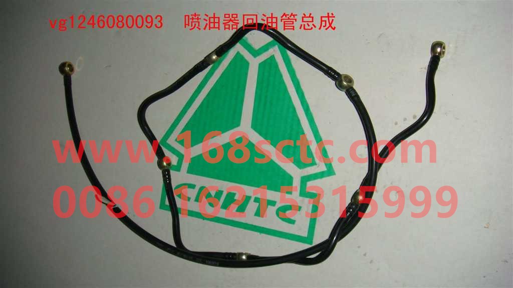 VG1246080093-SINOTRUK HOWO-Injector oil return pipe assembly-ZhongQiFaDongJiD12.42T2