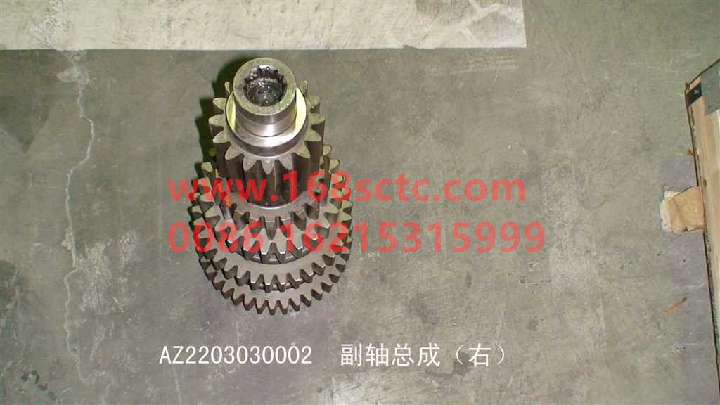 AZ2203030002-SINOTRUK HOWO-Secondary shaft assembly right-ZhongQiBianSuXiangHW20716