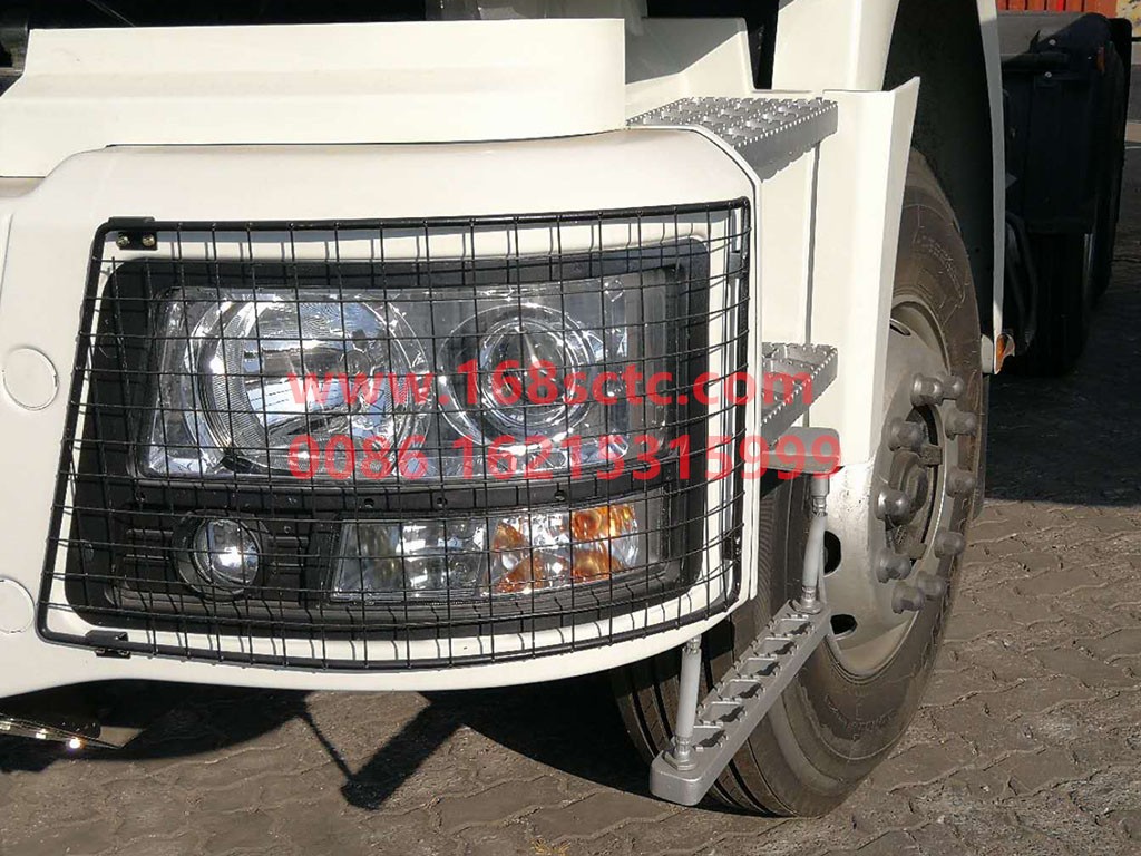 SZ981000732-SHACMAN-Left headlamp protective grille assembly-DeLongM3000 2012Kuan