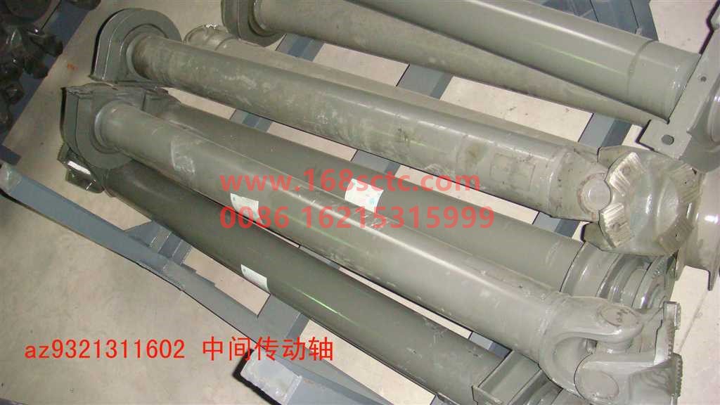 AZ9321311602-SINOTRUK HOWO-transmission shaft L=1602x180x4x57-JinWangZi2007Kuan