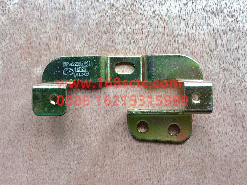 DZ15221114111-SHACMAN-Front cover left lock seat mounting bracket assembly-DeLongL3000 2016Kuan