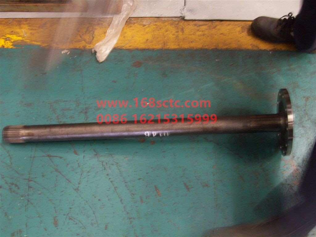 AZ9360341010-SINOTRUK HOWO-Half shaft right L=980mm 46 teeth with flange-ZhongQiHouQiaoHW1249