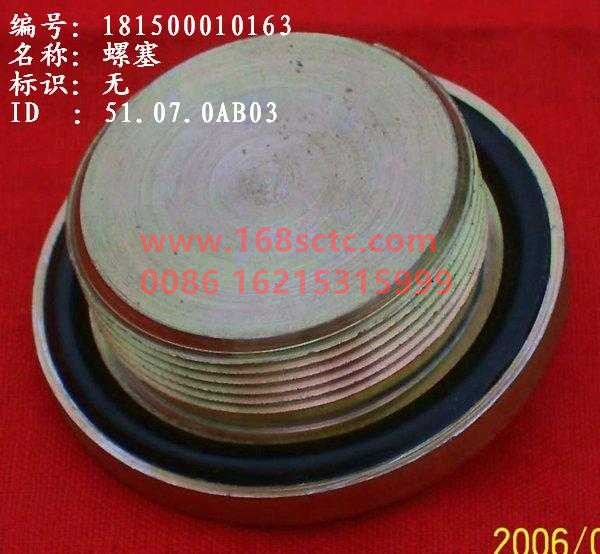 WG81500010163-SINOTRUK HOWO-screw plug-ZhongQiHouQiaoST16