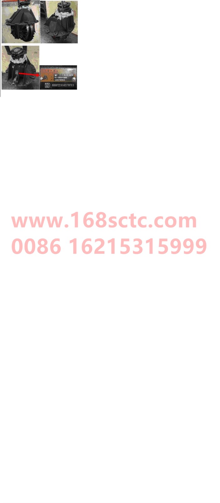 711-35010-6276-SINOTRUK HOWO-Main reducer assembly rear axle i=3.36 MCY1350 with differential lock-ZhongQiMCY13CheQiao