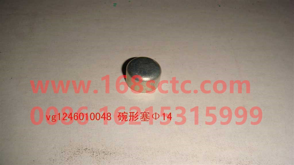 VG1246010048-SINOTRUK HOWO-bowl plug Φ14iron-ZhongQiFaDongJiT12.42-50