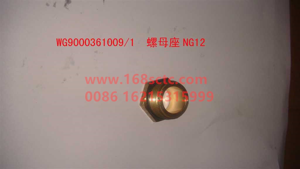 WG9000361009-SINOTRUK HOWO-Nut seat NG12 M22x1.5galvanized-HaoWo2013Kuan