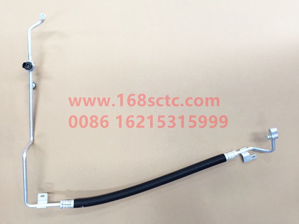 DZ14251841078-SHACMAN-Air-conditioning pipeline cold-steam connecting pipe-DeLongX3000 2013Kuan