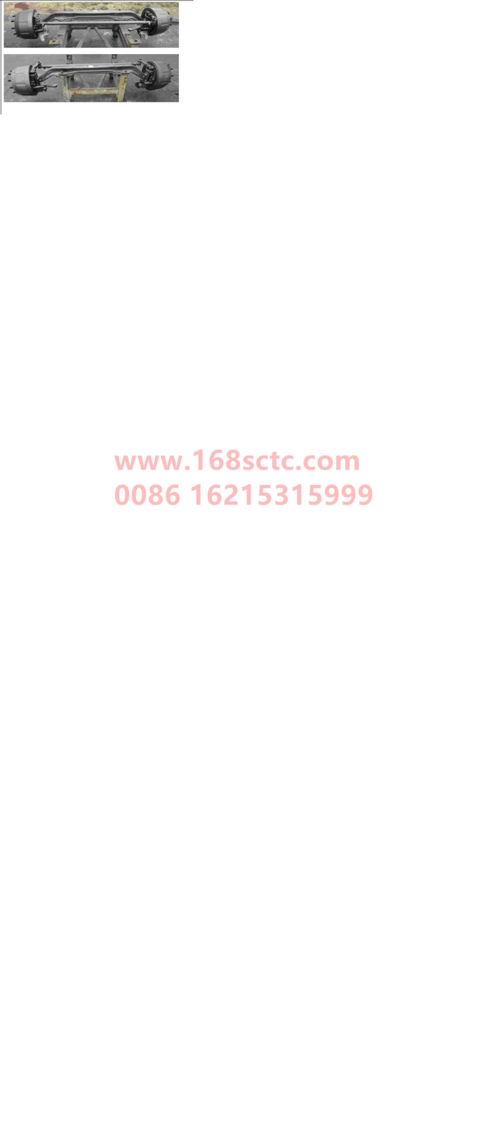 AH40NG092.S2134-SINOTRUK HOWO-Front axle assembly (A7 double front axle first axle/HF9/medium and long wheelbase/no ABS/hand adjustable arm)-ZhongQiHF7CheQiao