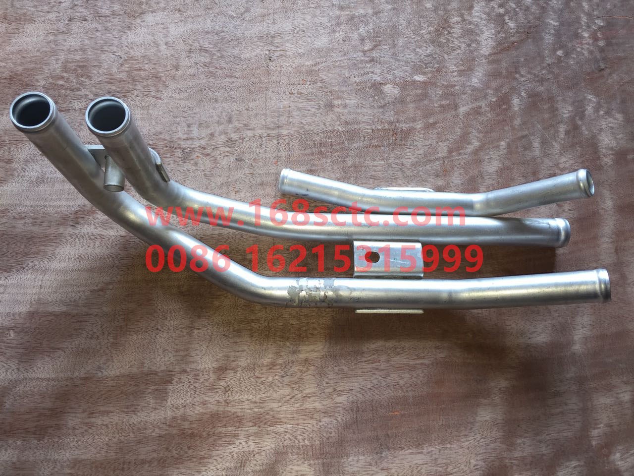 DZ14251845101-SHACMAN-Heater pipe aluminum pipe (chassis)-DeLongX3000 2013Kuan
