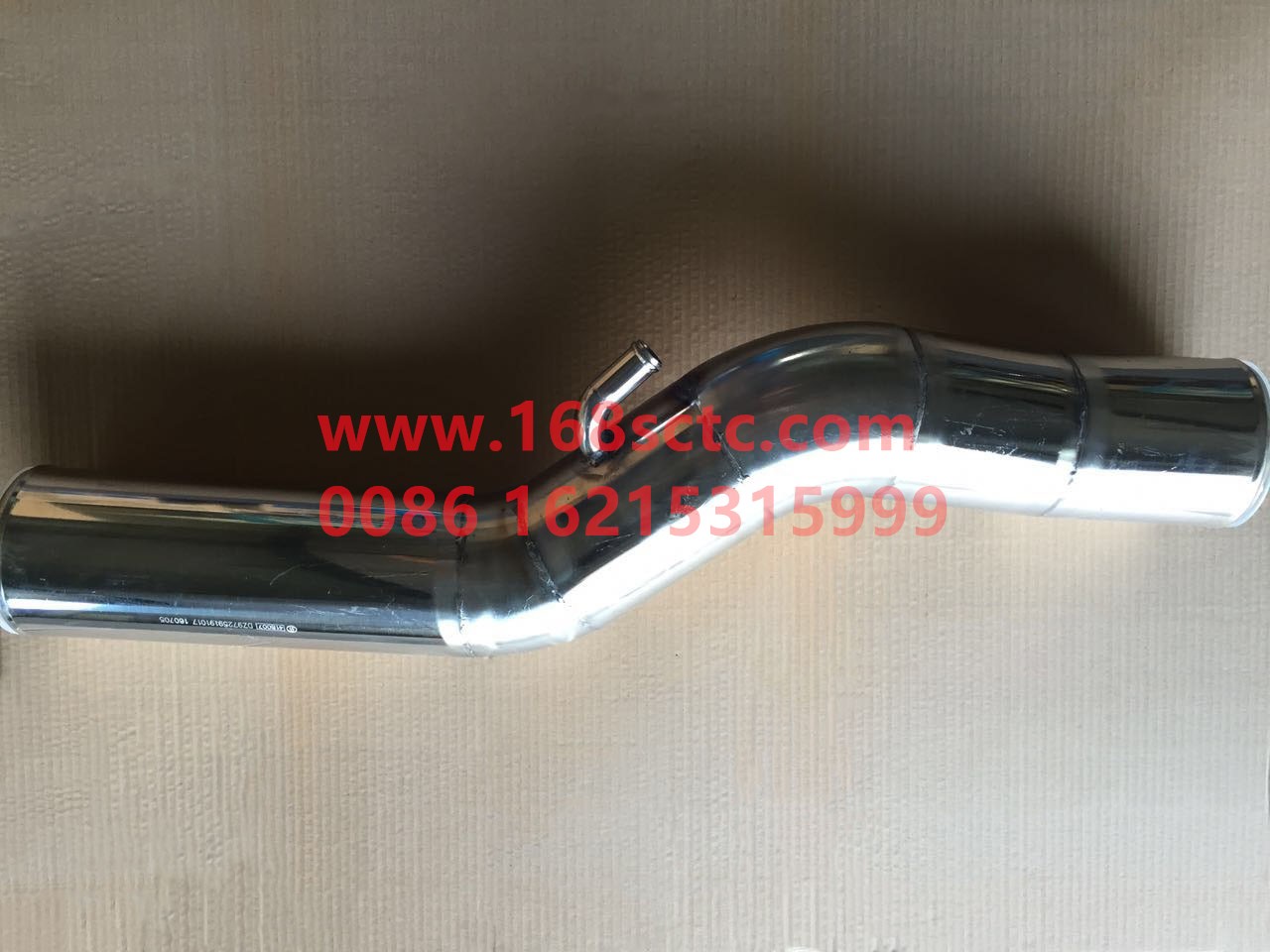 DZ97259191017-SHACMAN-Intake steel pipe assembly-DeLongX3000 2013Kuan