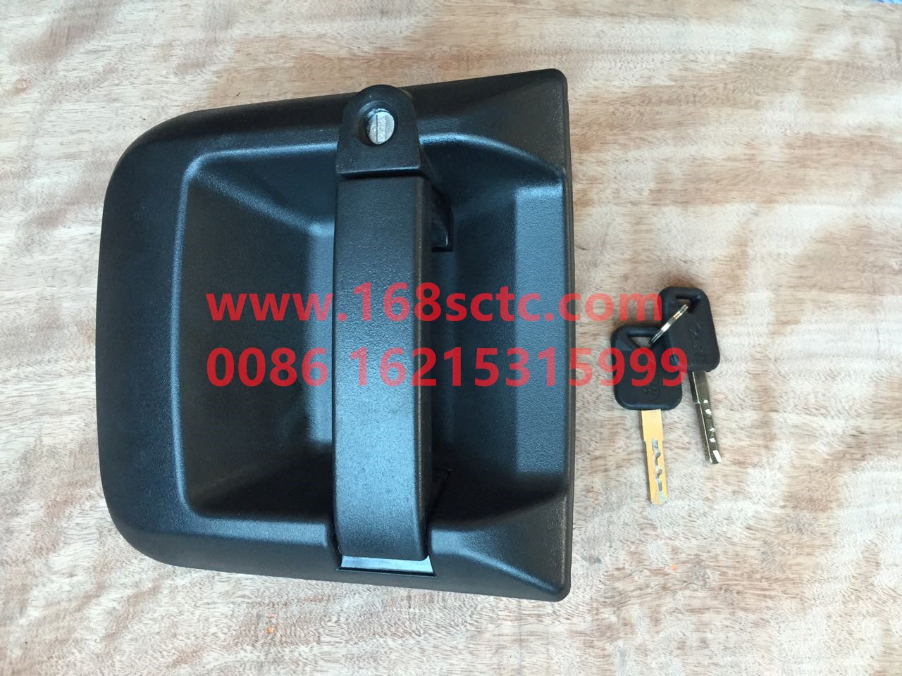 DZ15221340015-SHACMAN-Left door outer handle assembly-DeLongXinM3000 2013Kuan