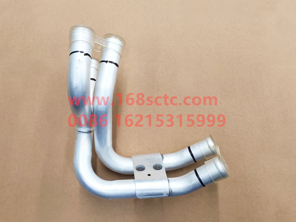 DZ14251842203-SHACMAN-Chassis heater hard pipe (engine end)-DeLongX3000 2013Kuan