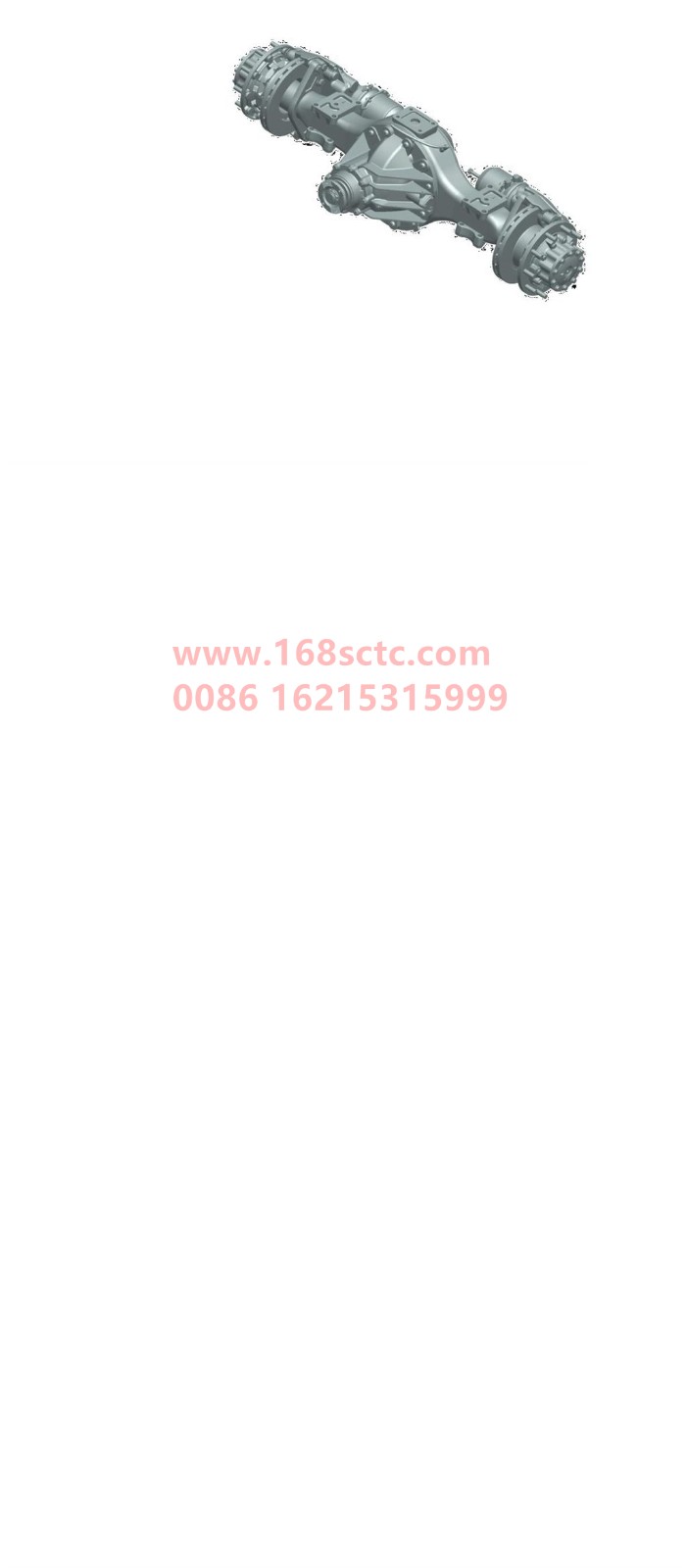 MHY-132P0-B131-SINOTRUK HOWO-Rear axle assembly (MCY13Q rear axle/i=3.36/XSΦ165/leaf spring seat distance 950/P22JA/wheelbase 1816/ABS)-ZhongQiMCY13CheQiao