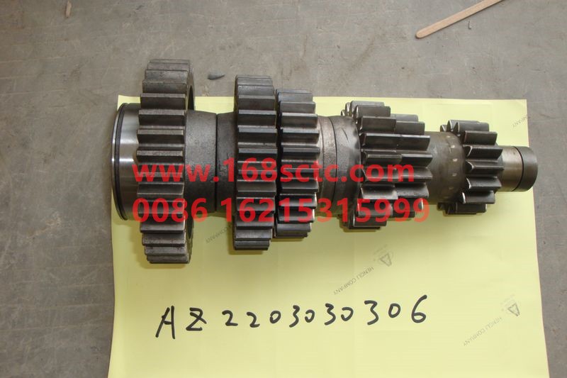 AZ2203030306-SINOTRUK HOWO-countershaft assemblyrightSmall10files-ZhongQiBianSuXiangHW14710