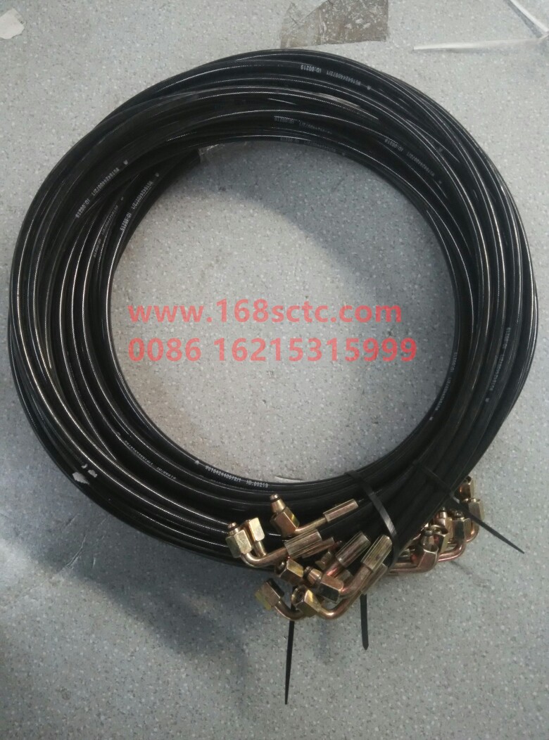 WG9719820005-SINOTRUK HOWO-Single Elbow High Pressure Hose 2600-HaoYun2009Kuan