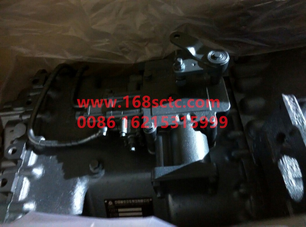 HW15710090734-SINOTRUK HOWO-gearbox assembly 10files(14.28/small pull/double pole/fine teeth/XS180/HW70PTO)-ZhongQiBianSuXiangHW15710