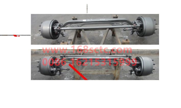 AH40MY110.2223-SINOTRUK HOWO-Front axle (double front axle second axle assembly/VPD060QB/880/2337-Φ335/ABS/five platforms)-ZhongQiVPD060QBQiao