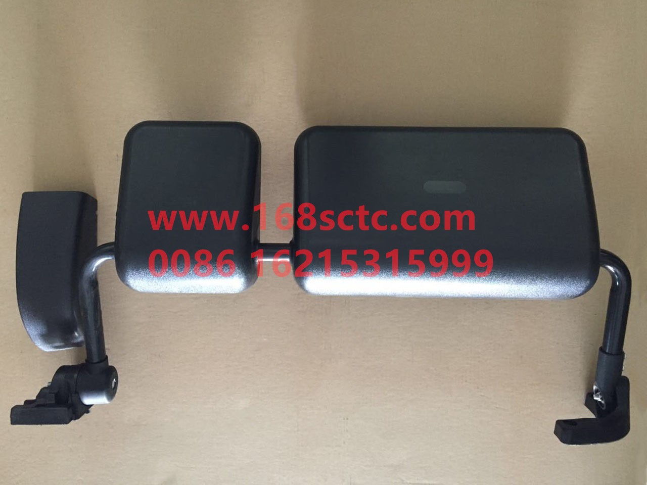 DZ15221770920-SHACMAN-Rearview mirror assembly left rod type right-DeLongXinM3000 2013Kuan