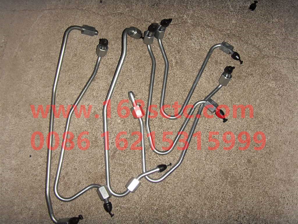 VG1096080400-SINOTRUK HOWO-High pressure oil pipe assembly 8Rail tube only-ZhongQiFaDongJiWD615.97E