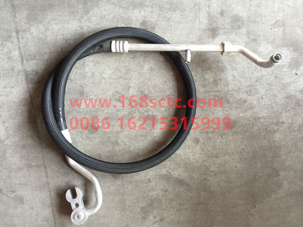 DZ13241845106-SHACMAN-Compressor connecting pipe (WP10V5)-DeLongF2000 2009Kuan