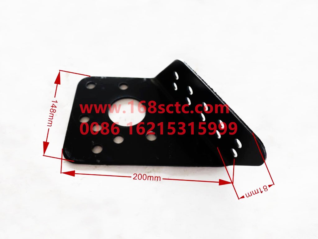 DZ95259538076-SHACMAN-Radiator protective grill left fixing bracket-DeLongF3000 2015Kuan