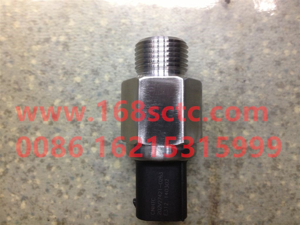 202V27421-0263-SINOTRUK HOWO-fuel pressure sensor-ZhongQiFaDongJiMC11.44-50