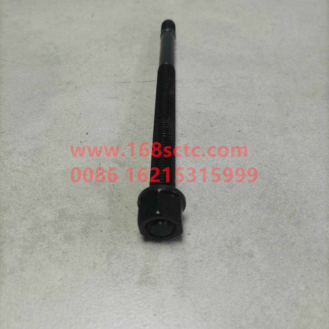 VG1500010185-SINOTRUK HOWO-Cylinder head auxiliary bolts with nuts M12x200-ZhongQiFaDongJiWD615.95E