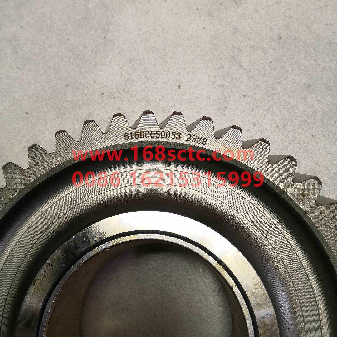 VG1560050053-SINOTRUK HOWO-Engine intermediate gear assembly 44tooth-ZhongQiFaDongJiWD615.95E