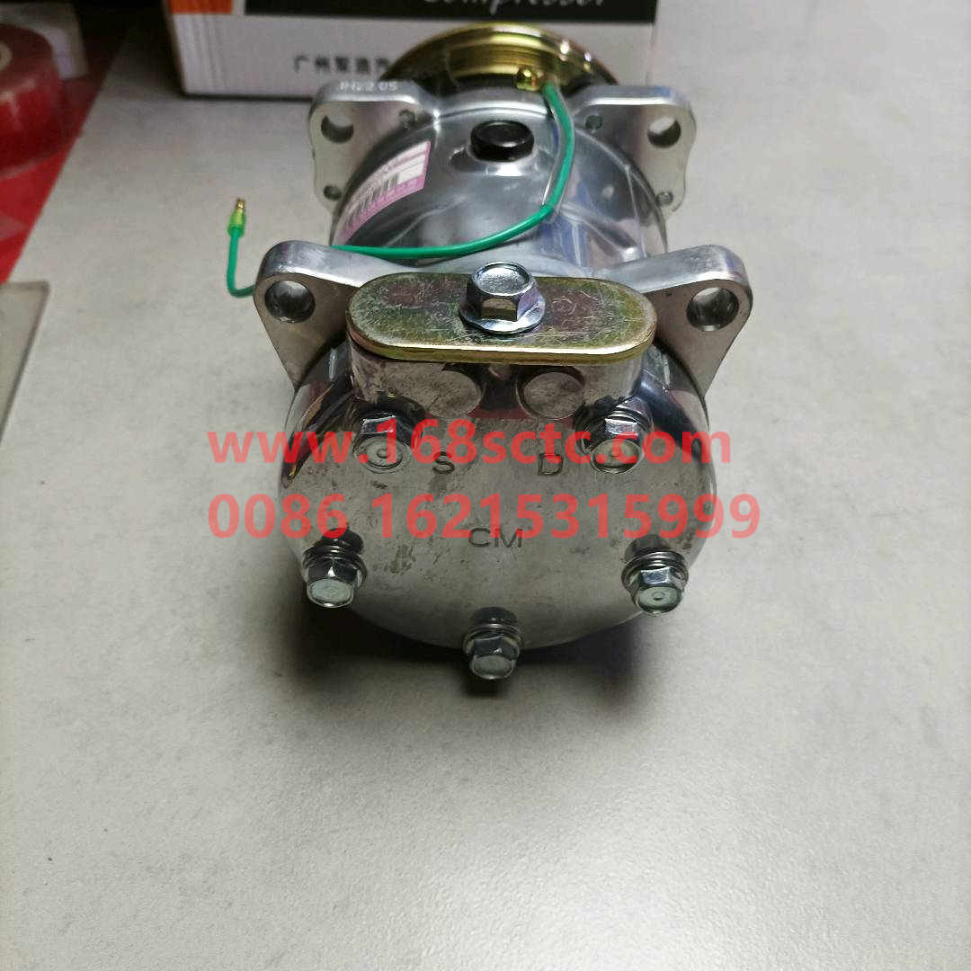 WG1500139008-SINOTRUK HOWO-Air-conditioning compressor 5H14model 6pk(upper platen)-HaoWoA7Kuan