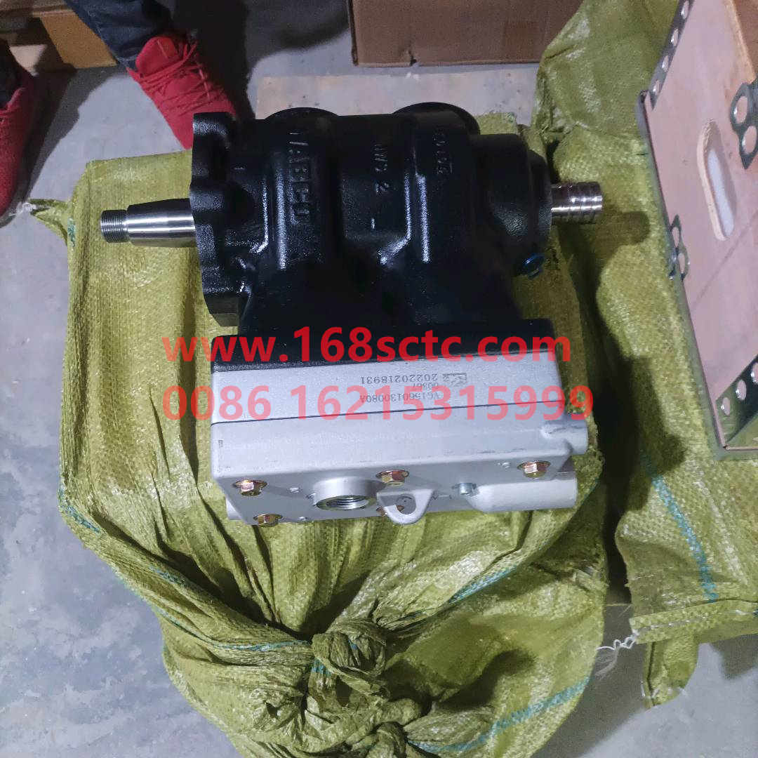 VG1560130080-SINOTRUK HOWO-air compressordouble cylinder DZ-ZhongQiFaDongJiWD615.67