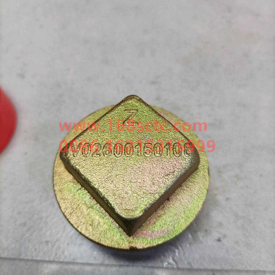 VG2600150108-SINOTRUK HOWO-Outer square magnetic screw pluggalvanized M38x1.5(oil pan plug)-ZhongQiFaDongJiWT615.95