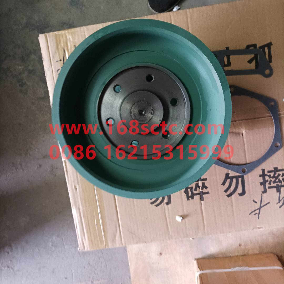 VG1500060051-SINOTRUK HOWO-water pump0051(ribbed belt3groovecast iron impeller)-ZhongQiFaDongJiWD615.95E