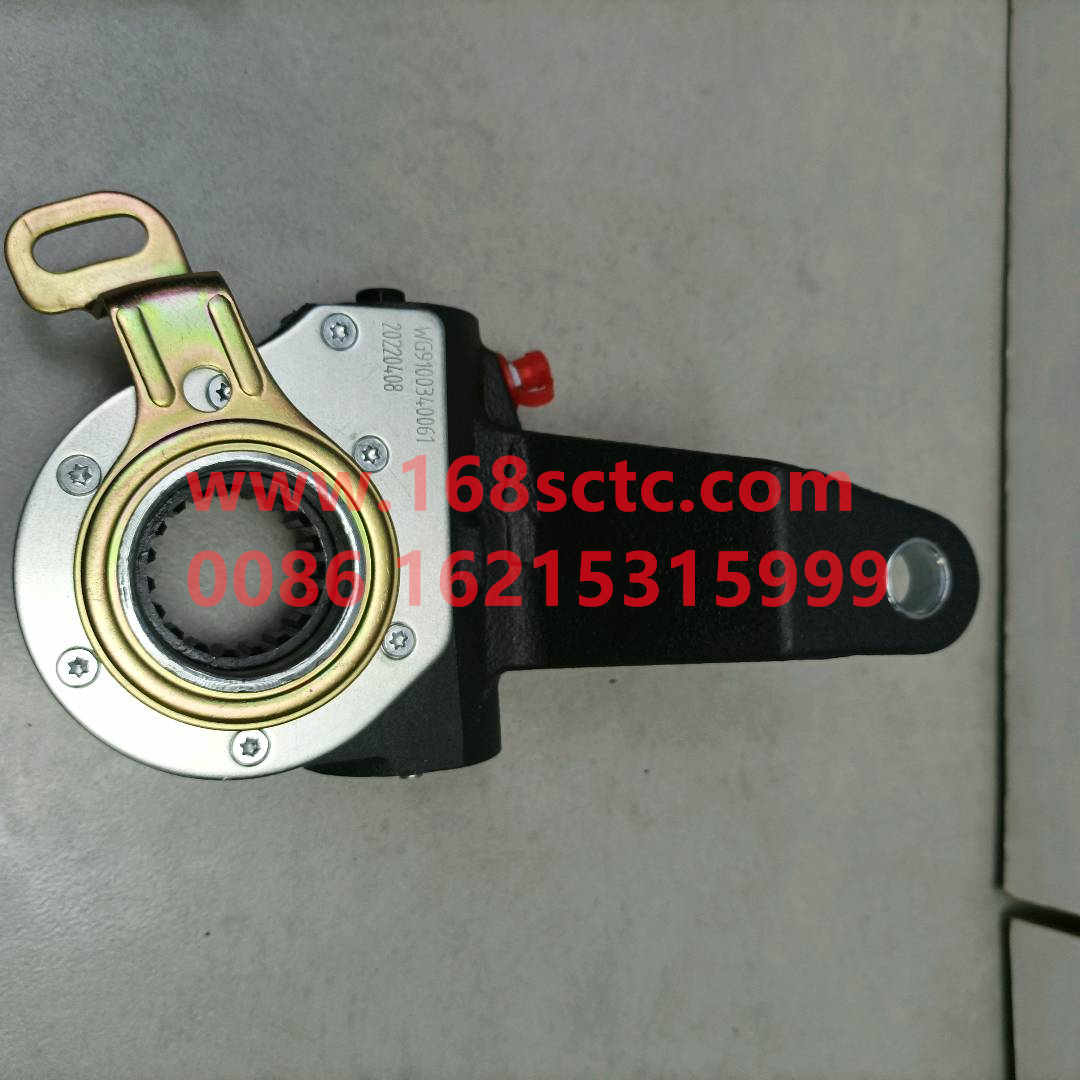 WG9100340061-SINOTRUK HOWO-brake adjustment armLeftautomaticblueNeutral packingDuctile cast steel 19tooth-ZhongQiHouQiaoHC16