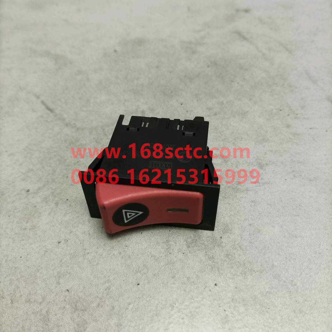 81.25505.6291-SHACMAN-Hazard alarm rocker switch (10a box)-DeLongF2000 2014Kuan